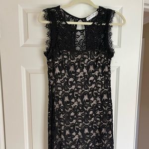 Black overlay lace dress - never worn